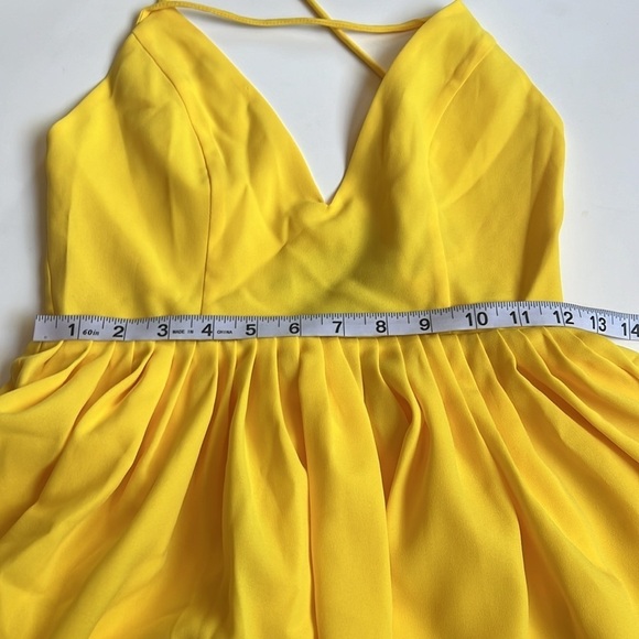 NWT NBD Sunshine & Rainbows Yellow Mini Dress - Picture 9 of 9